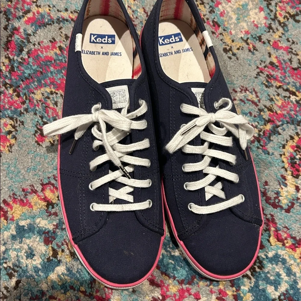 Keds X Elizabeth &‎ James Kickstart Pop Foxing sneakers.